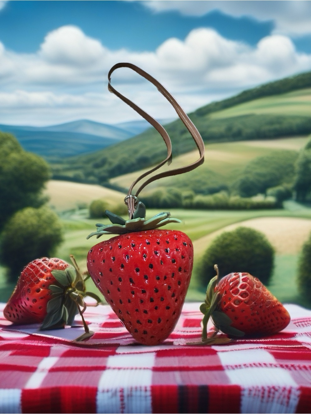 Strawberry Bag Charm - Picture 1 of 1